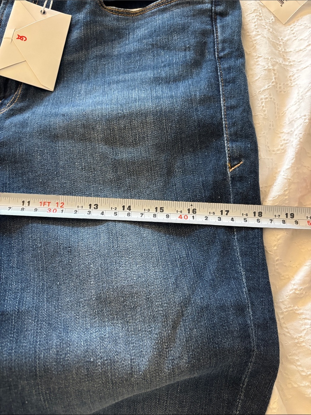 Good American Good Legs High Rise Skinny with a Chewed Hem. size 14/32 - Picture 12 of 14